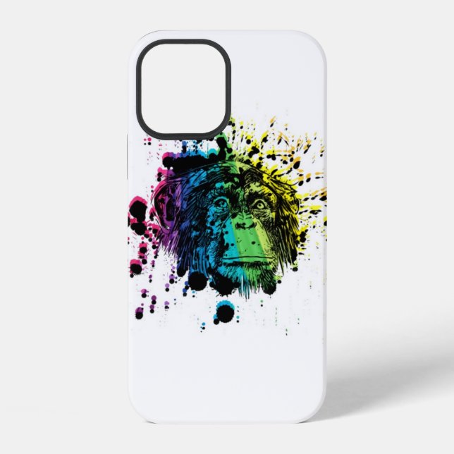Regenbogen-Schimpanse Case-Mate iPhone-Hülle iPhone Hülle (Rückseite)