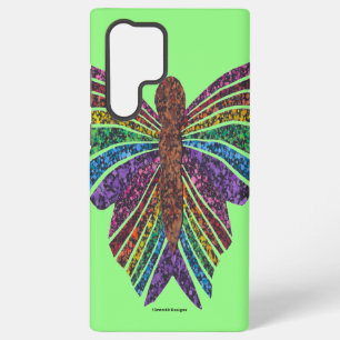 Regenbogen Schmetterling (hellgrün) - Samsung Case Galaxy Hülle