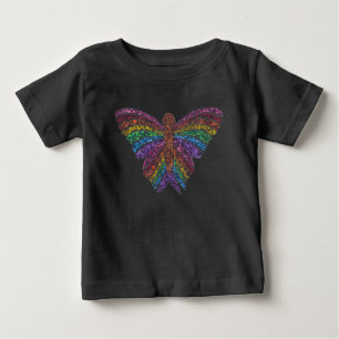 Regenbogen Schmetterling (lebendig) - Baby T-Shirt