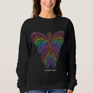Regenbogen-Schmetterling (lebendig) - Damen-Sweats Sweatshirt
