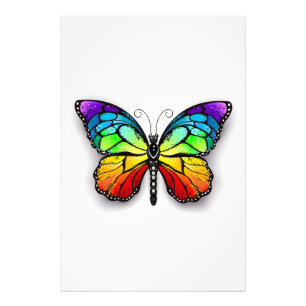 Regenbogen-Schmetterling Monarch Fotodruck
