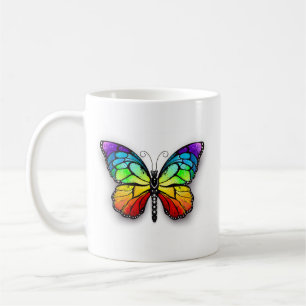 Regenbogen-Schmetterling Monarch Kaffeetasse