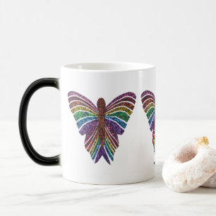 Regenbogen-Schmetterling - Morphing-Tasse (11oz) Verwandlungstasse