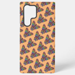 Regenbogen-Schmetterling (orange) - Samsung Case Galaxy Hülle