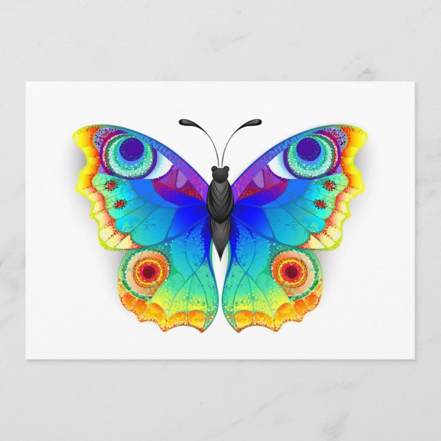 Regenbogen Schmetterling Pfauenauge Programm (Vorderseite)