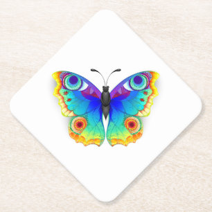 Regenbogen Schmetterling Pfauenauge Untersetzer