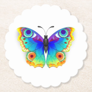 Regenbogen Schmetterling Pfauenauge Untersetzer