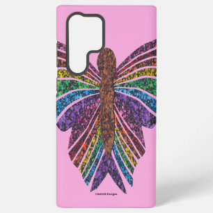 Regenbogen Schmetterling (rosa) - Samsung Handyhül Galaxy Hülle