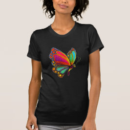 Regenbogen-Schmetterling T-Shirt