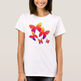 Regenbogen-Schmetterlinge T-Shirt