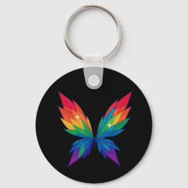 Regenbogen-Schmetterlingsflügel-Schlüsselanhänger Schlüsselanhänger