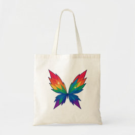 Regenbogen-Schmetterlingsflügel-Tragetasche Tragetasche