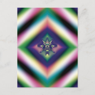 Regenbogen-Schmuck Postkarte