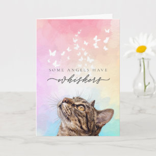 Regenbogen-Schneebart-Braun-getigerte Katze Verlus Karte
