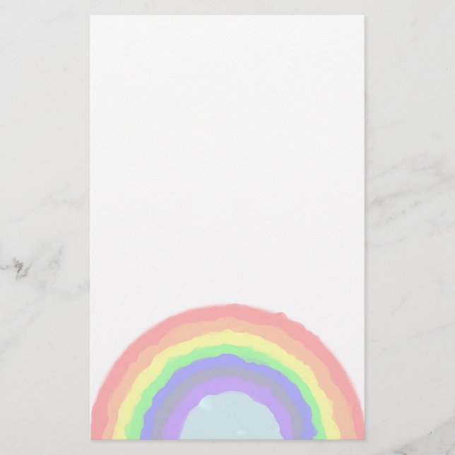 Regenbogen-Schreibpapier Briefpapier (Vorderseite)