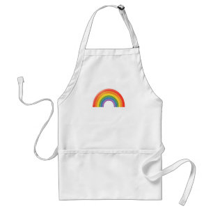 Regenbogen-Schürze… addieren Ihren eigenen Text Schürze