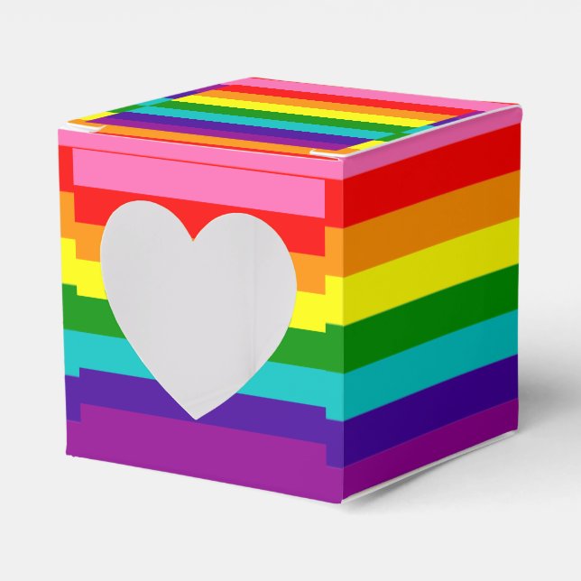Regenbogen, Schwule und Sympathisanten Geschenkschachtel (Vorderseite)