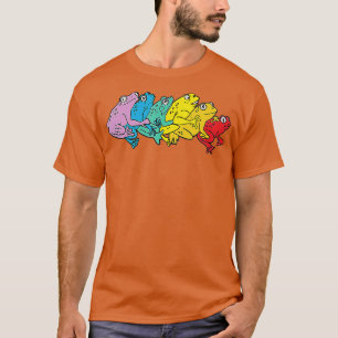 Regenbogen Schwuler Frosch Niedlich LGBTQ  T-Shirt