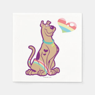 Regenbogen Scooby-Doo Serviette