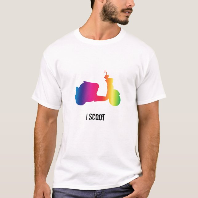 Regenbogen scoot, T-Shirt (Vorderseite)