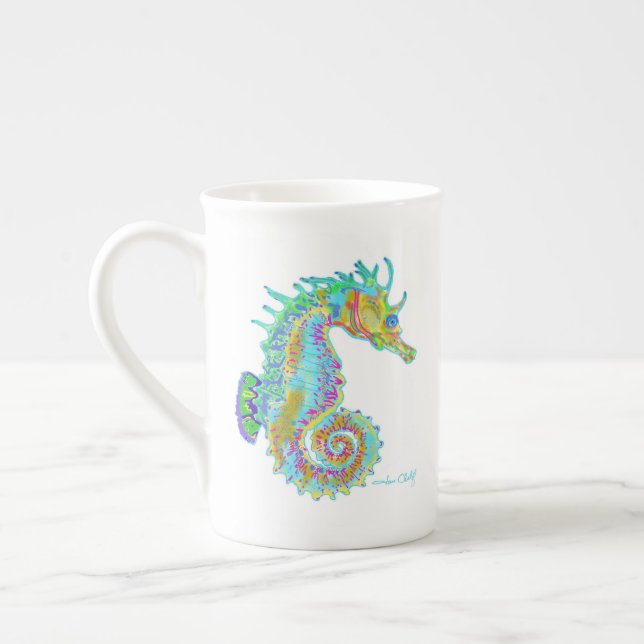 Regenbogen-Seepferd-Tasse Prozellantasse (Links)
