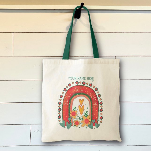 Regenbogen Sehen Sie die gute Personalisierte Insp Tragetasche (Von Creator hochgeladen)