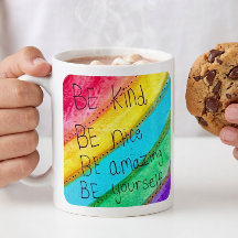Regenbogen SEI nett SEI du selbst Inspirierender S