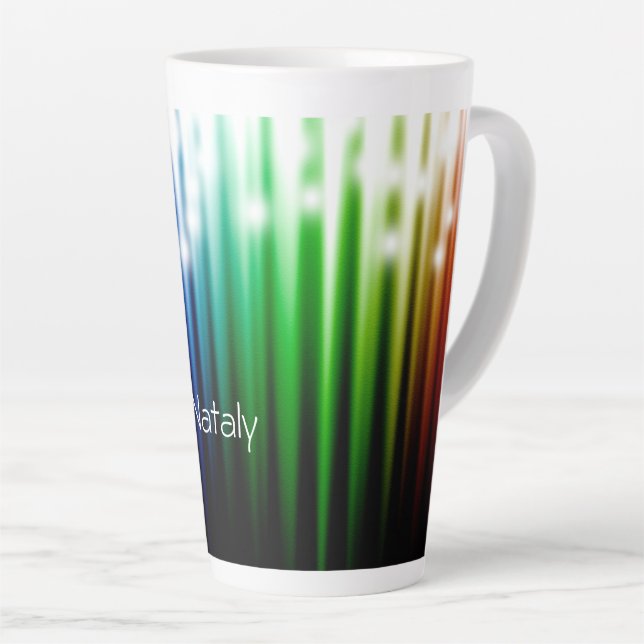 Regenbogen-Sekretion Textur latte Tasse (Rechte Ecke)
