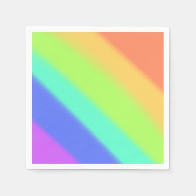 Regenbogen Serviette (Vorderseite)