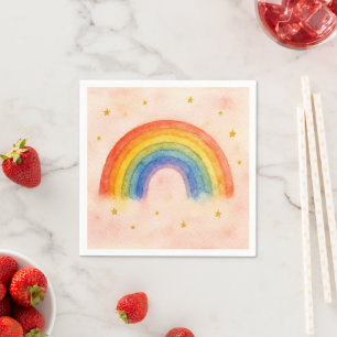Regenbogen Servietten. Serviette