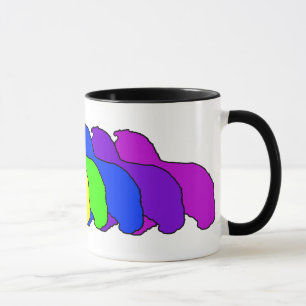 Regenbogen Sheltie Tasse