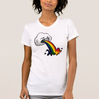 Regenbogen-Shirt - lustige Wolke T-Shirt