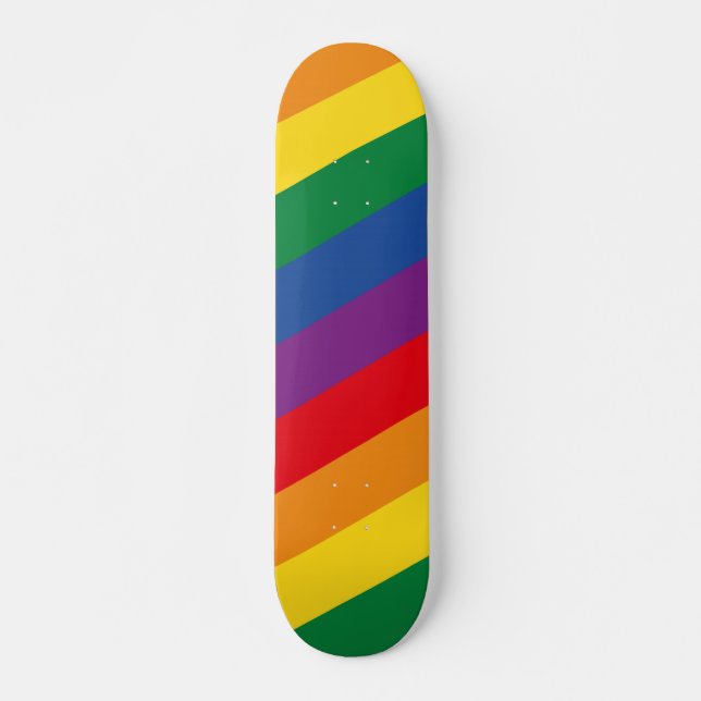 Regenbogen Skateboard (Vorne)