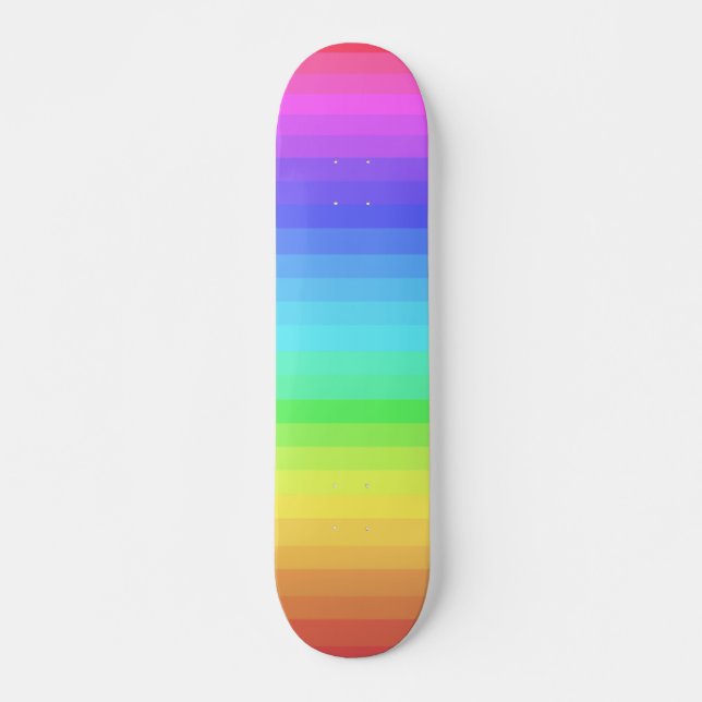 Regenbogen Skateboard (Vorne)