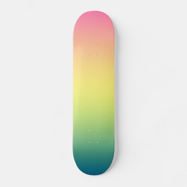 Regenbogen-Skateboard Skateboard (Vorderseite)