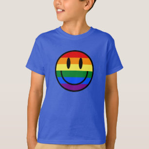 Regenbogen-Smiley T-Shirt