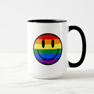 Regenbogen-Smiley Tasse