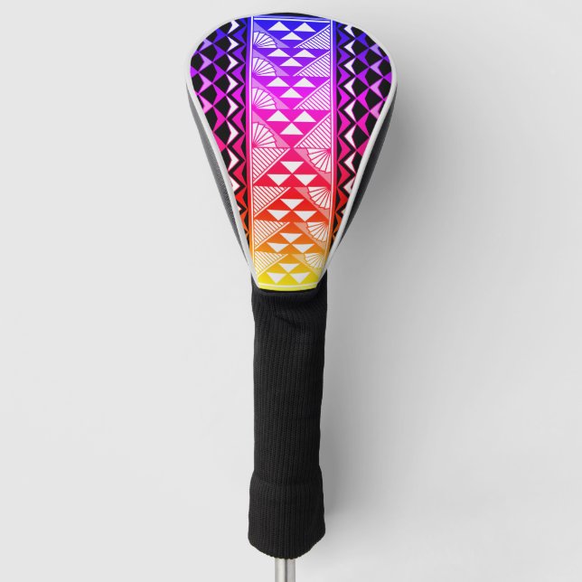 Regenbogen Sonne und Regen Golf Headcover (Vorderseite)