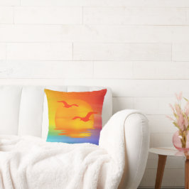 Regenbogen Sonnenaufgang  Kissen