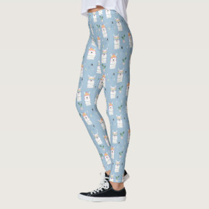 Regenbogen-Sonnenbrille-Lama-Muster Leggings