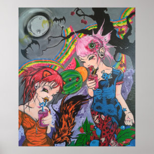 'Regenbogen Speck u. Juice Poster