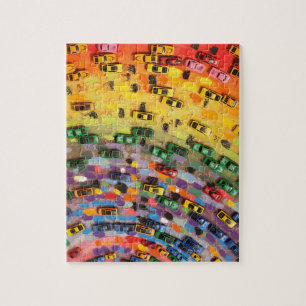 Regenbogen-Spielzeug-Autos Puzzle
