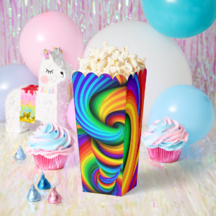 Regenbogen-Spiral-Wirbel abstrakt - Set aus 10 Box Geschenkschachtel
