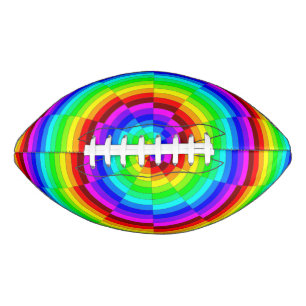 Regenbogen-Spirale Football