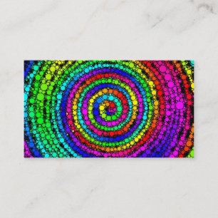 Regenbogen-Spirale Visitenkarte