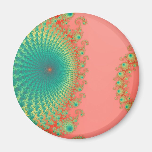 Regenbogen-Spirole-Magnet Magnet (Vorne)
