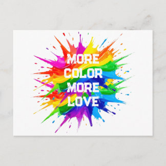 Regenbogen-Splash-Pride-Monat-Design Feiertagspostkarte