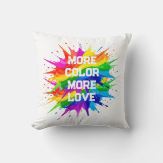 Regenbogen-Splash-Pride-Monat-Design Kissen