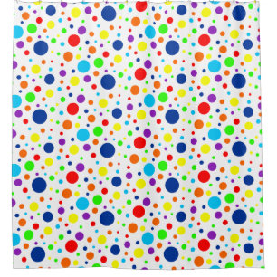 Regenbogen-Spots Duschvorhang