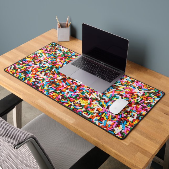 Regenbogen-Sprinkles Schreibtischunterlage (Büro 2)